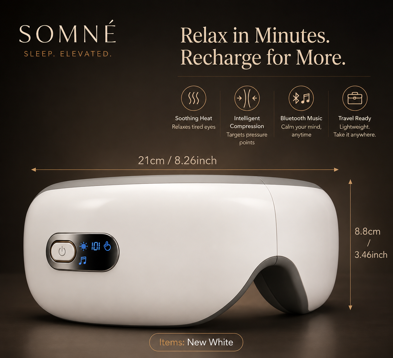SOMNÉ dimensions and features